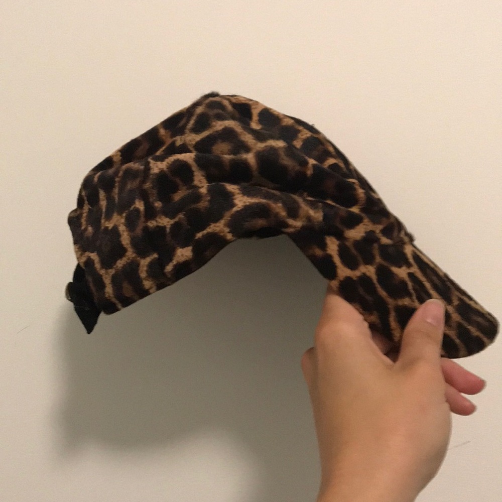 J.Crew 100% real calf hair ball cap